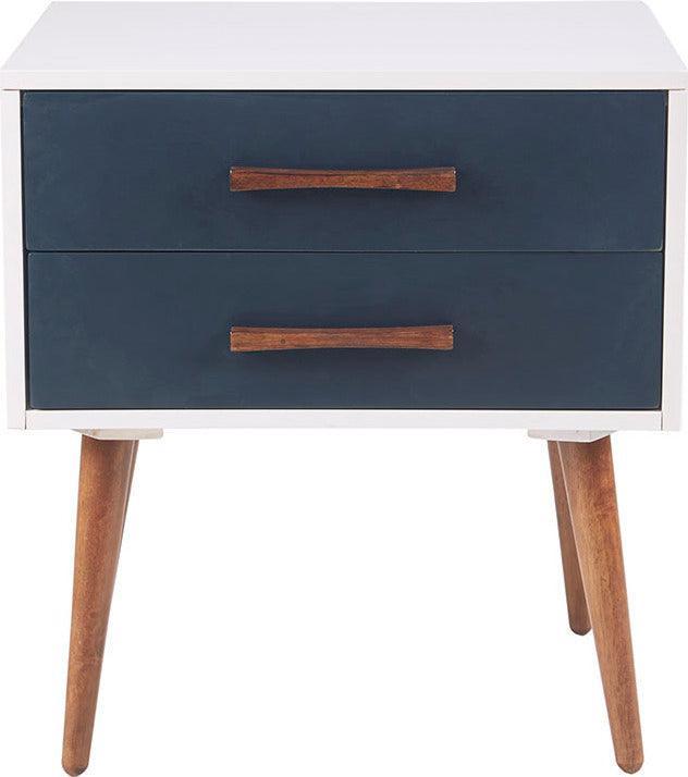 Jeremy Storage Nightstand White Olliix.com