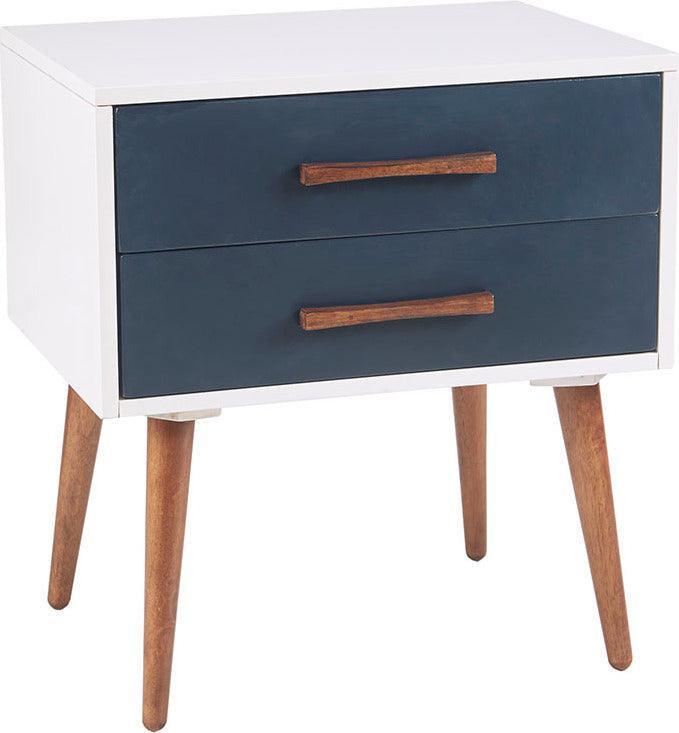 Jeremy Storage Nightstand White Olliix.com