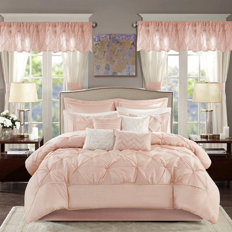 Joella Casual 24 Piece Room in a Bag Blush Cal King Olliix.com