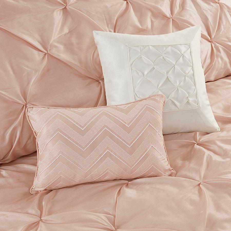 Joella Casual 24 Piece Room in a Bag Blush Cal King Olliix.com