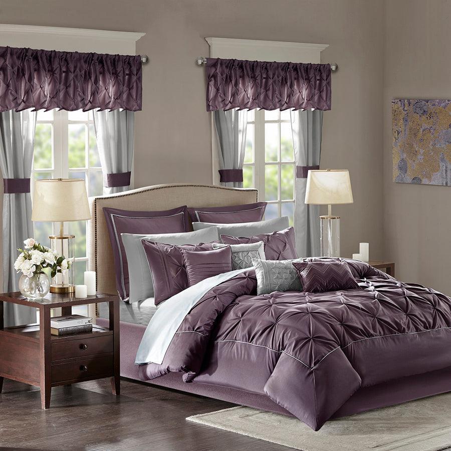 Joella King 24 Piece Room in a Bag Plum Olliix.com