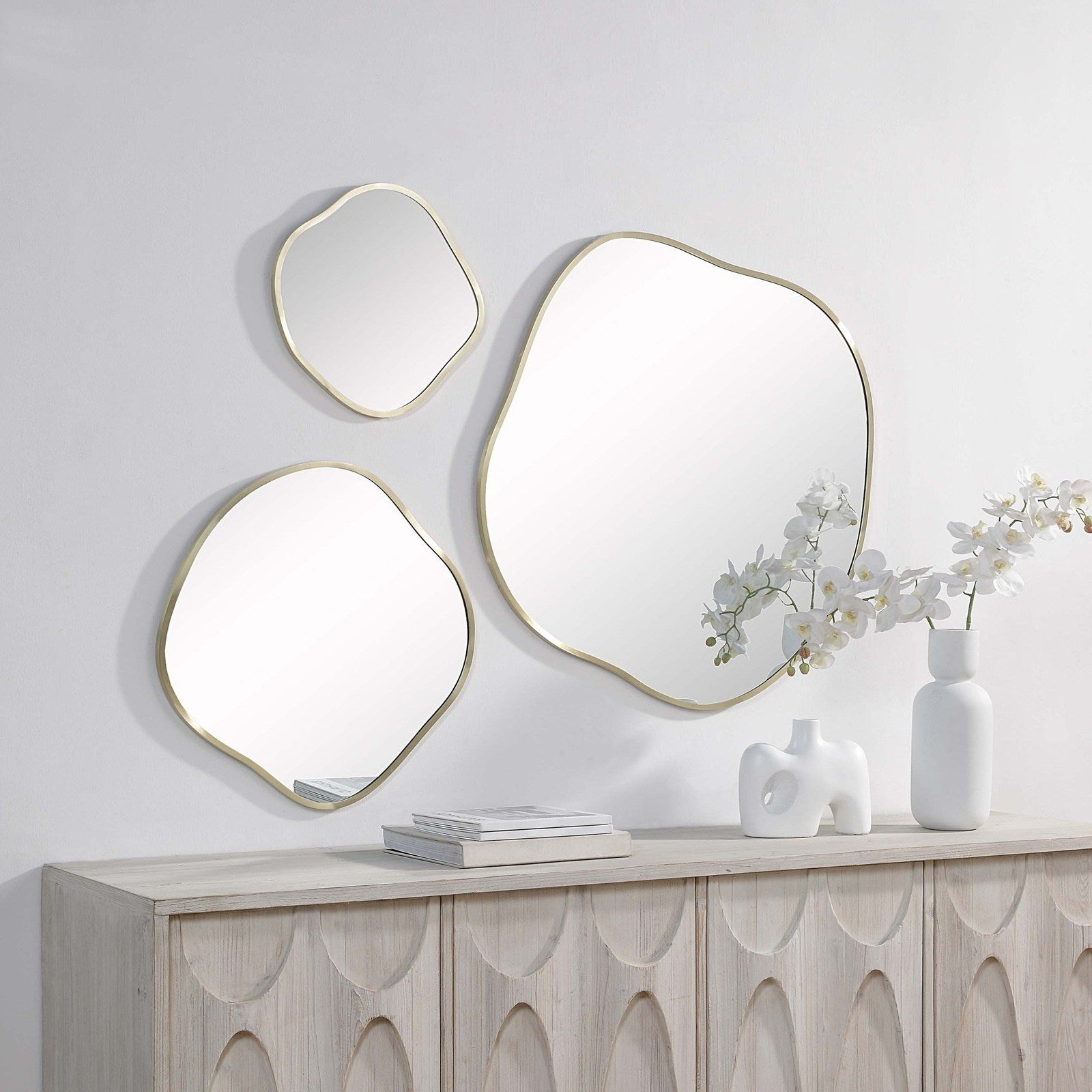 RenWil Nucleus Round, Irregular Mirror Only for Renwil Brand (collaboration with Steven Sabados) RenWil