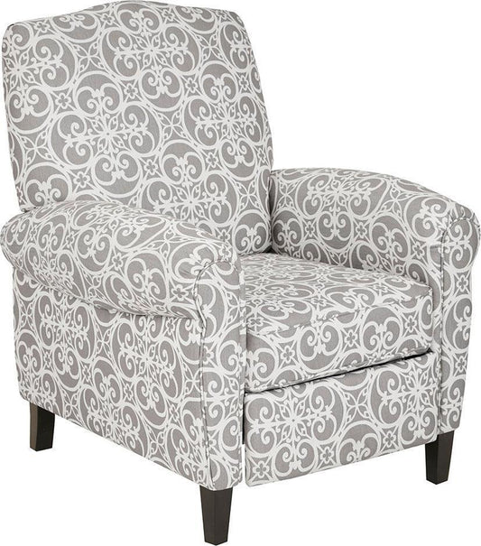 Kirby Push Back Recliner Gray Olliix.com