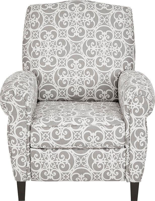 Kirby Push Back Recliner Gray Olliix.com