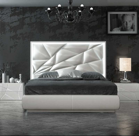 ESF Furniture - Franco Spain Kiu Queen Bed w-Light - KIUQSBED ESF Furniture