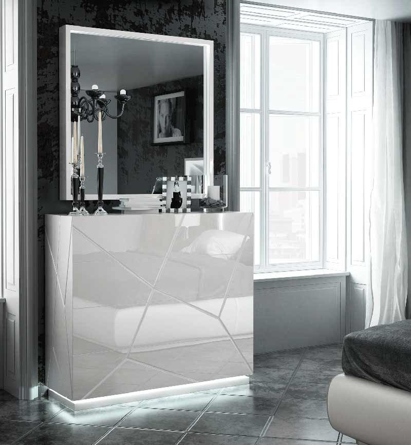 ESF Furniture - Franco Spain Kiu Single Dresser with Mirror - KIUSDM ESF Furniture