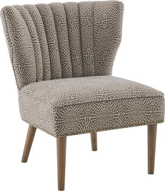 Korey Channel Back Slipper Chair Beige Olliix.com