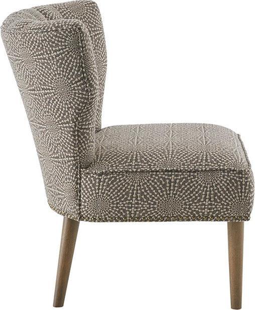 Korey Channel Back Slipper Chair Beige Olliix.com