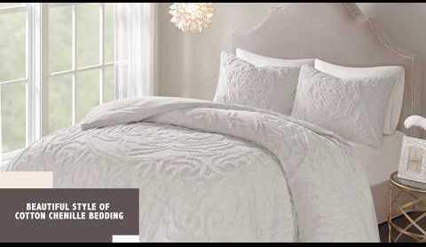 Laetitia Full/Queen Tufted Global Inspired Cotton Chenille Medallion Comforter Set Blush Olliix.com