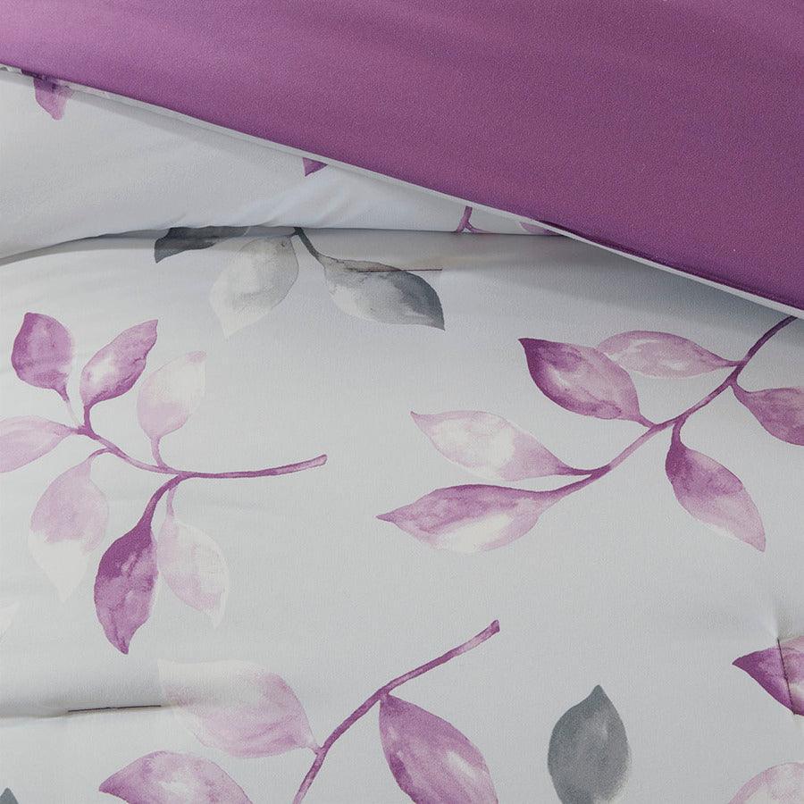 Lafael California King Complete Comforter and Cotton Sheet Set Purple Olliix.com