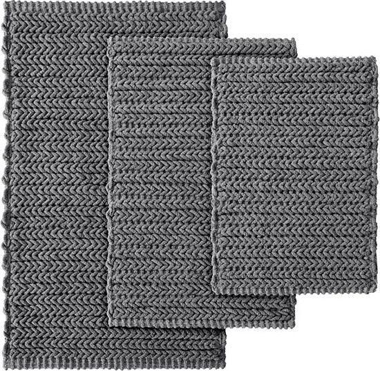 Lasso 17" Bath Rug Charcoal Olliix.com