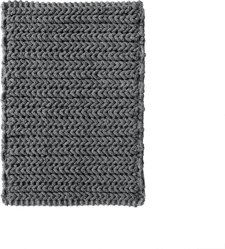 Lasso 17" Bath Rug Charcoal Olliix.com