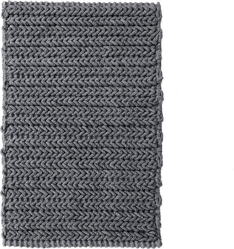 Lasso 20" Bath Rug Charcoal Olliix.com