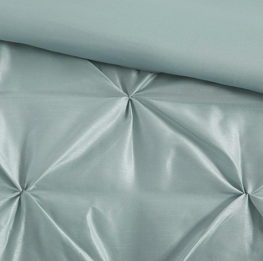 Laurel 7 Piece Tufted Comforter Set Seafoam Queen Olliix.com