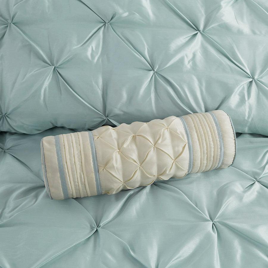 Laurel 7 Piece Tufted Comforter Set Seafoam Queen Olliix.com