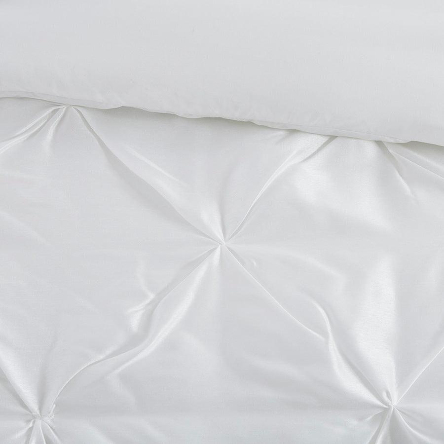 Laurel 7 Piece Tufted Comforter Set White Queen Olliix.com