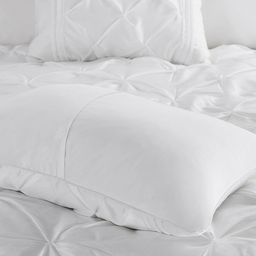 Laurel 7 Piece Tufted Comforter Set White Queen Olliix.com