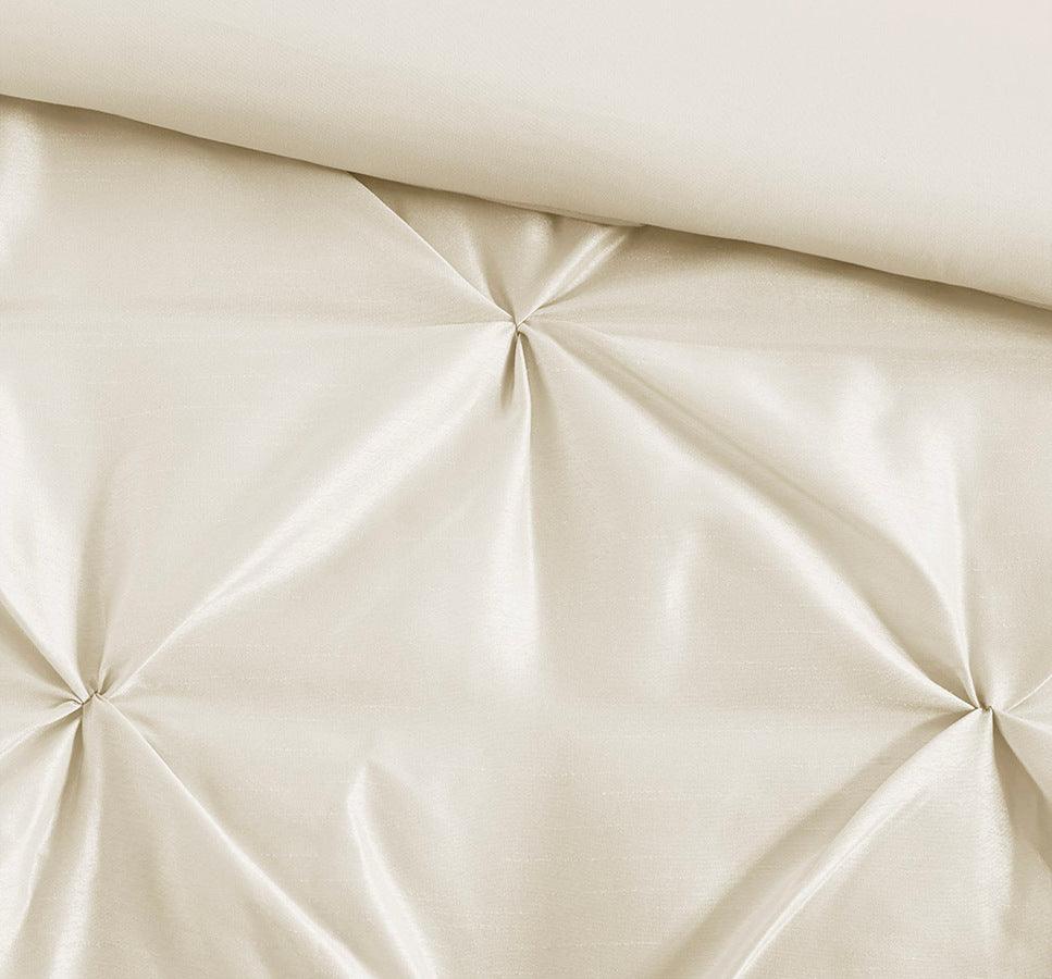 Laurel Global Inspired 7 Piece Tufted Comforter Set Ivory Full Olliix.com