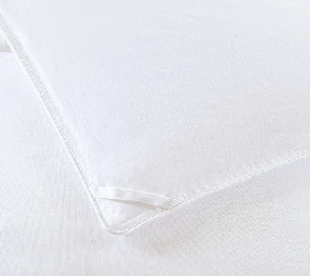 Level Full/Queen 2 300 TC Cotton Sateen Down Comforter with 3M Scotchgard White Olliix.com