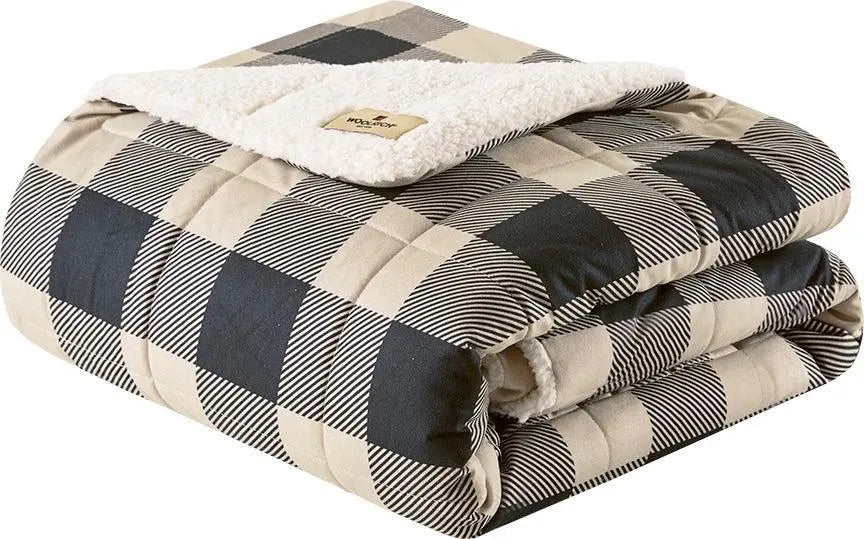 Linden Lodge Oversized Softspun Down Alternative Throw 50x70" Tan Olliix.com