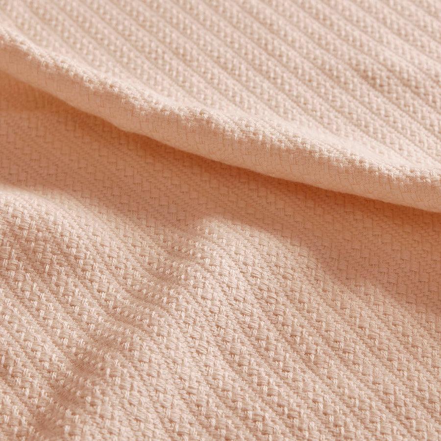 Liquid Cotton Blanket King Blush Olliix.com