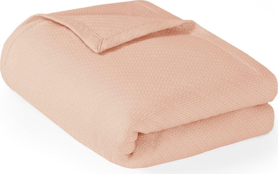 Liquid Cotton Blanket King Blush Olliix.com