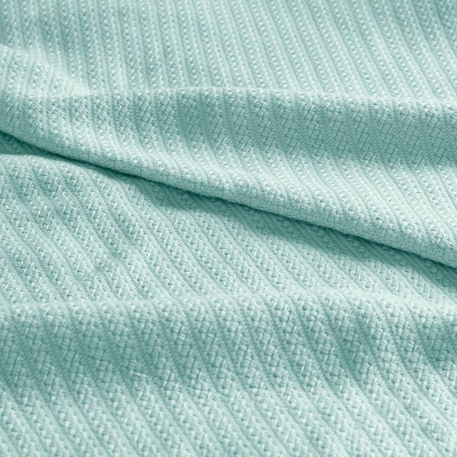 Liquid Cotton Blanket King Seafoam Olliix.com