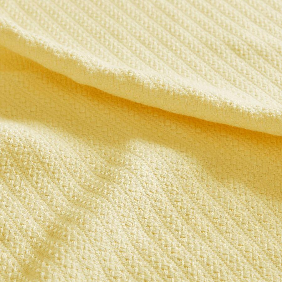 Liquid Cotton Blanket King Yellow Olliix.com