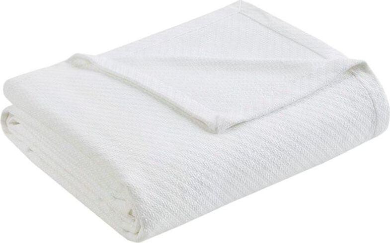 Liquid Cotton Full | Queen Blanket White Olliix.com