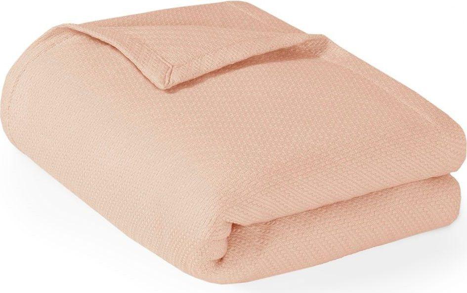 Liquid Cotton Twin Blanket Blush Olliix.com