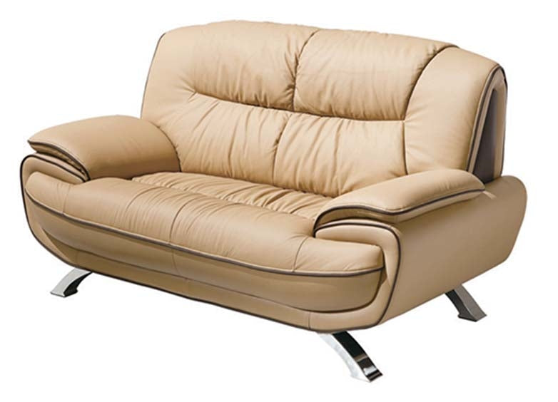 ESF Furniture - 405 Modern Loveseat in Brown - 4052BROWN ESF Furniture