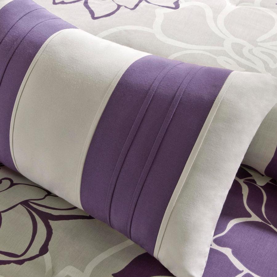 Lola Glam Comforter Set Purple Twin/Twin XL Olliix.com