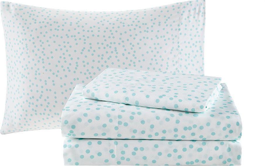 Lorna 20 " D Comforter and Sheet Set Aqua Queen Olliix.com