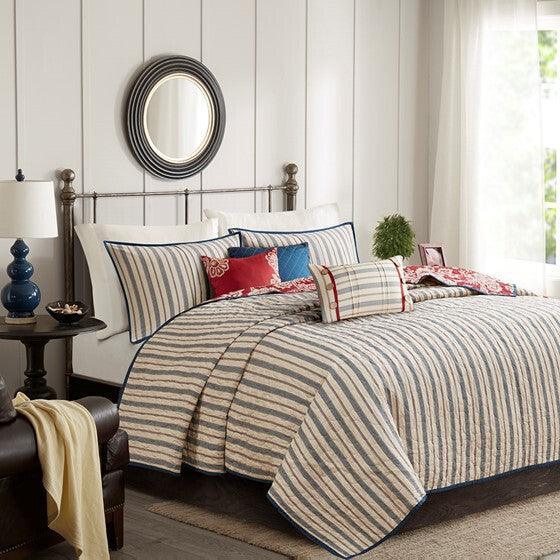 Lucy Coverlet & Bedspread Full / Queen Red Olliix.com