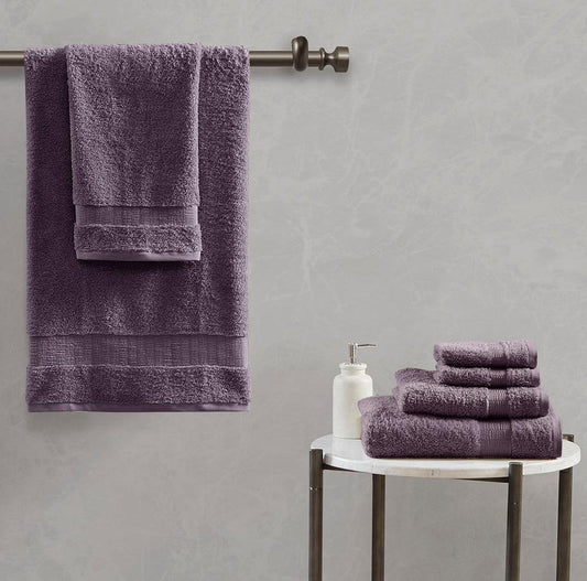 Luxor Bath Towel Purple Olliix.com