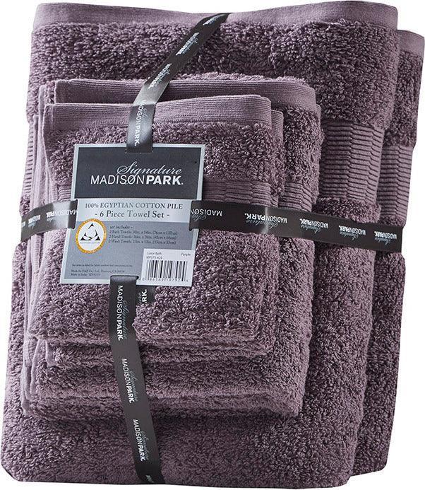 Luxor Bath Towel Purple Olliix.com