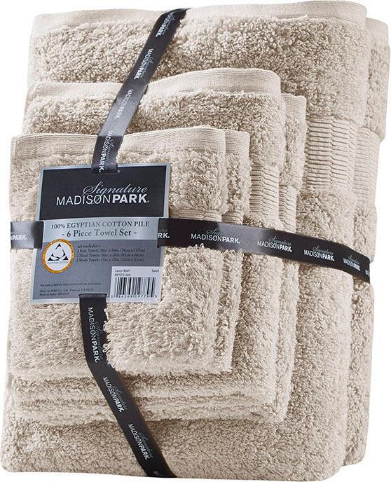 Luxor Bath Towel Sand Olliix.com