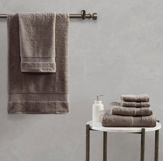 Luxor Bath Towel Taupe Olliix.com