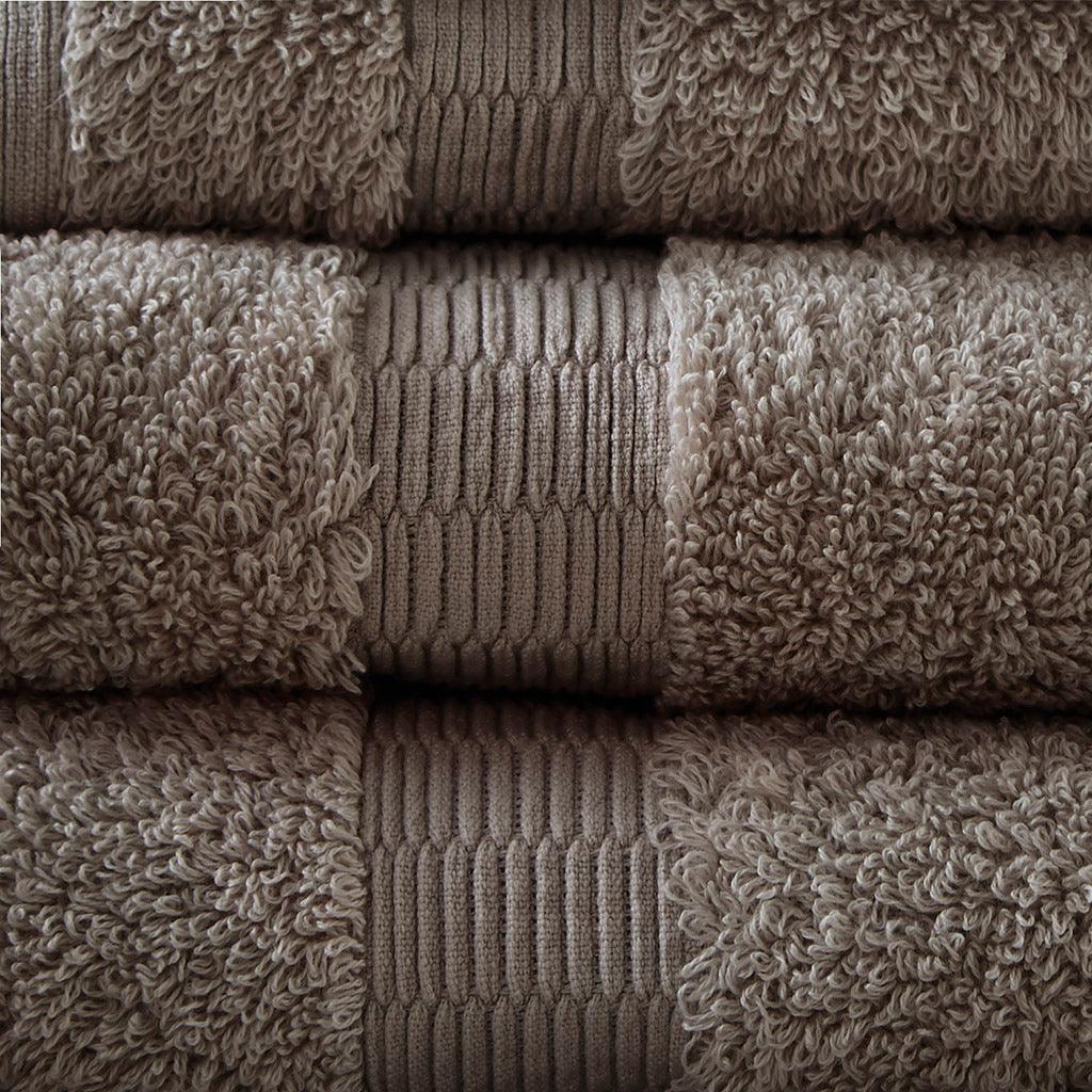 Luxor Bath Towel Taupe Olliix.com