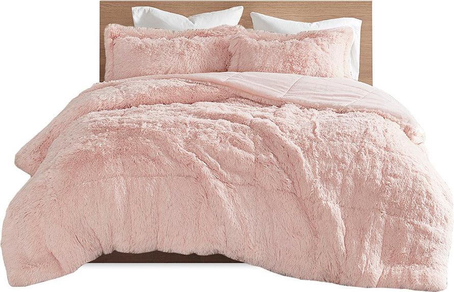 Malea Full/Queen Comforter (Set) Blush Olliix.com