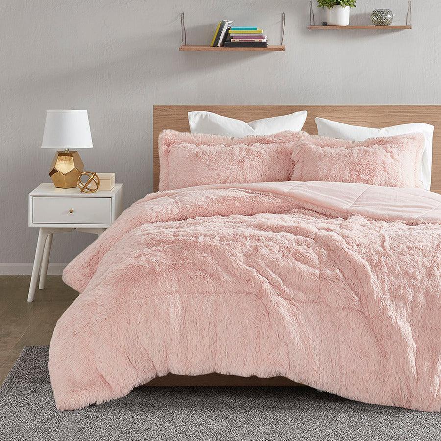 Malea Full/Queen Comforter (Set) Blush Olliix.com