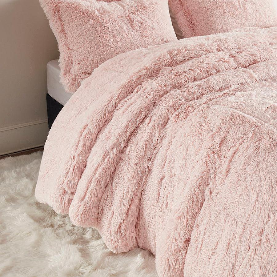 Malea Full/Queen Comforter (Set) Blush Olliix.com