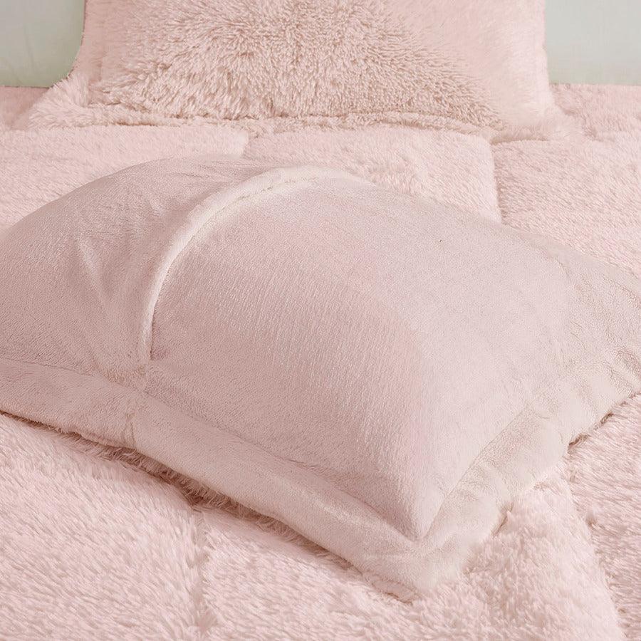 Malea Full/Queen Comforter (Set) Blush Olliix.com