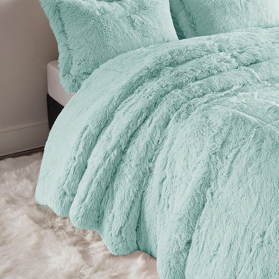 Malea King/Cal King Comforter (Set) Aqua Olliix.com