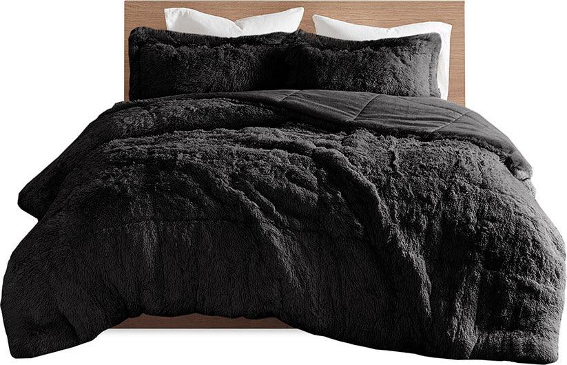 Malea King/Cal King Comforter (Set) Black Olliix.com