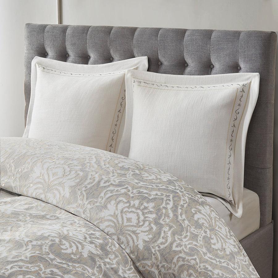 Manor Casual Comforter Set Gray King Olliix.com