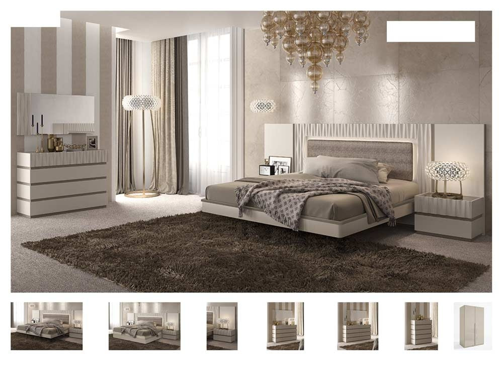 ESF Furniture - Marina 3 Piece Queen Bedroom Set with Storage Kit - MARINASTORAGEQS-3SET ESF Furniture