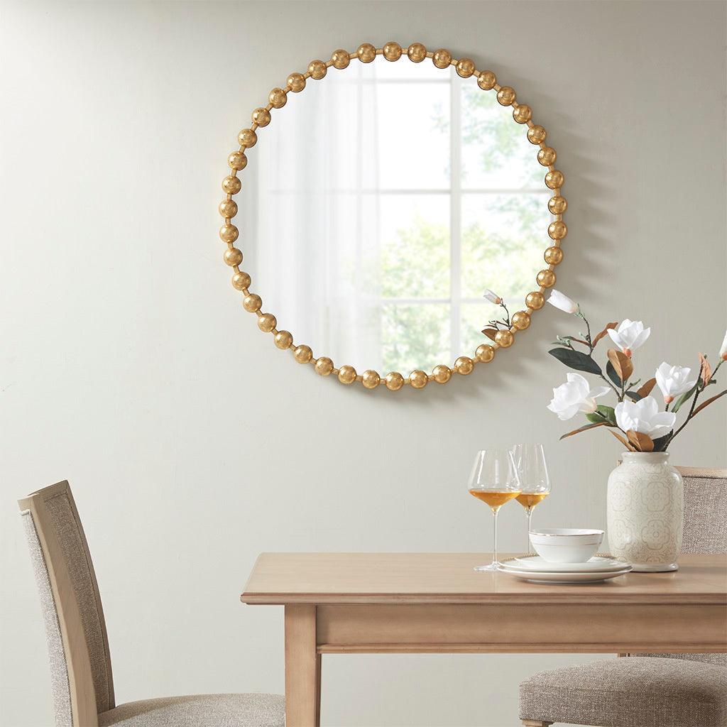 Marlowe 36" Decor Mirror Gold Olliix.com