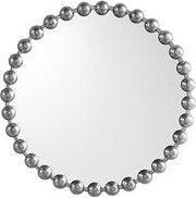 Marlowe Round Wall Decor Mirror Silver Olliix.com