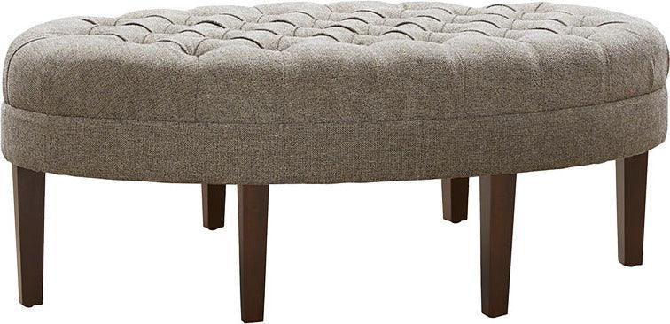 Martin Contemporary Surfboard Tufted Ottoman 48W x 27.5D x 18H Brown Multicolor Olliix.com